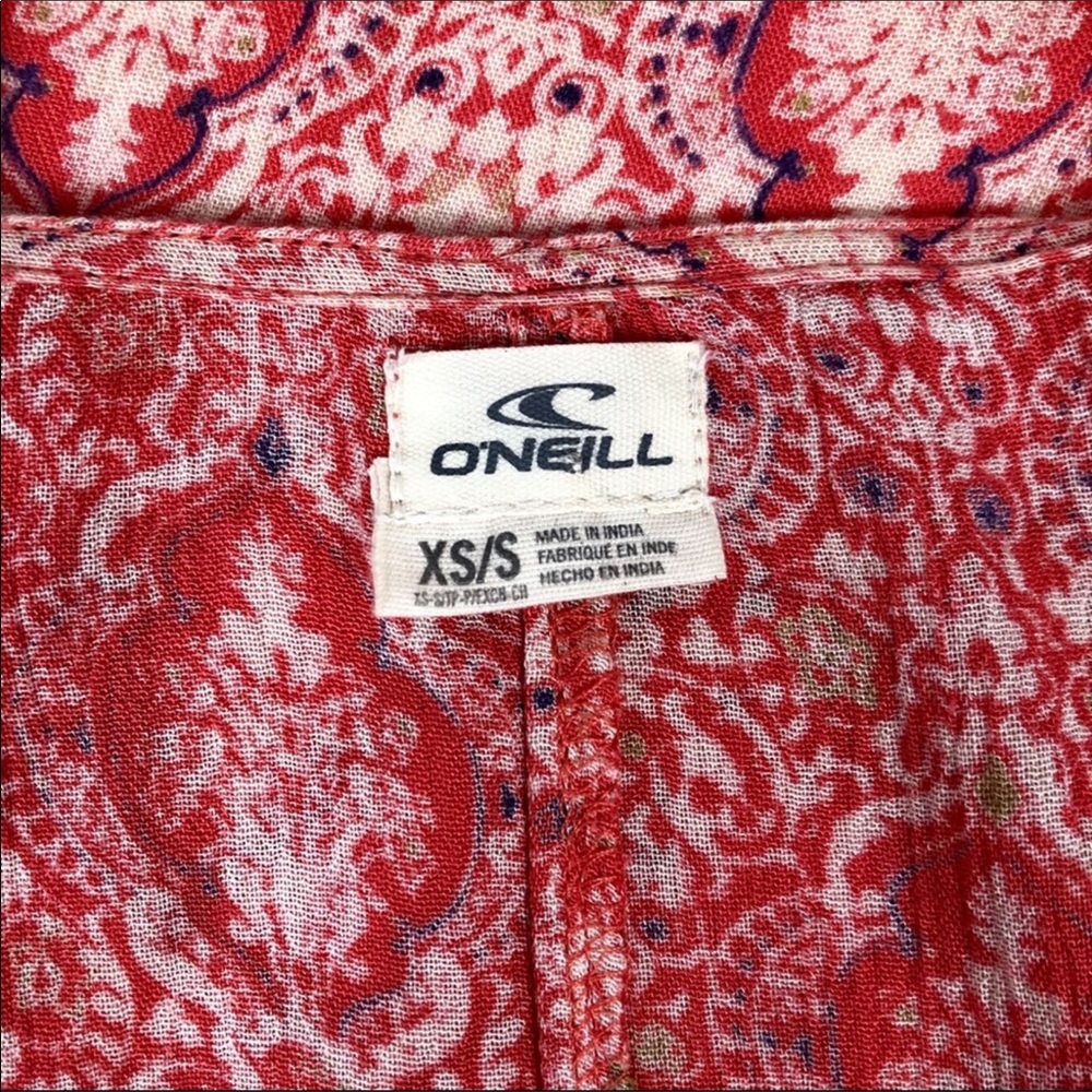 O’Neill Pink Olive Paisley Kimono | Size Small - Picture 8 of 8